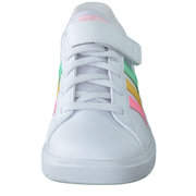 adidas Grand Court 2.0 EL K Sneaker Mädchen weiß|weiß|weiß|weiß